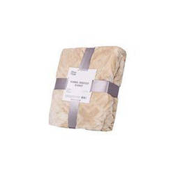 Плед Ardesto Embossed, 200х220 см, 100% поліестер, бежевий (ART0302EB)