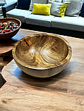 Салатник дерев'яний з горіха ручної роботи. Діаметр 20см., фото 3