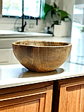 Салатник дерев'яний з горіха ручної роботи. Діаметр 20см., фото 7
