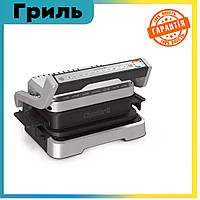 Прижимной гриль OptiGrill GC774D10 Гриль барбекю электрический для дома (Гриль рифленый) Барбекю-электрогриль