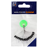 Стопор ZEOX Silicone Black XL ( 1 x 15шт ), фото 2