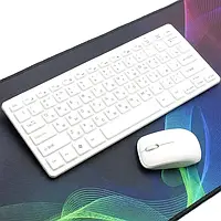 Бездротова міні-клавіатура і миша Terabyte 2.4Ghz для ноутбуків з ОС Windows з підтримкою USB (білий)