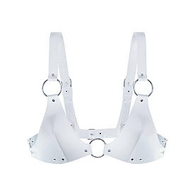 Ліф із натуральної шкіри Feral Feelings — Bikini Top White