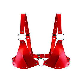 Ліф із натуральної шкіри Feral Feelings — Bikini Top Red