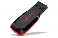 USB Флешка 2.0 32GB для компьютера Sandisk Cruzer Blade 32ГБ Черно-Красный КОД: 055