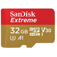 Карта памяти SanDisk 32GB microSDHC V30 A1 UHS-I U3 4K Extreme (SDSQXAF-032G-GN6MA) n