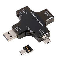 USB тестер тока напряжения емкости с Bluetooth, Type-C MicroUSB, Atorch J-7C p
