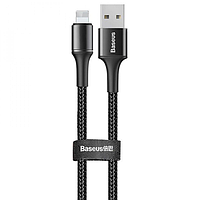 Кабель Baseus Halo Data Cable USB A to Lightning 2.4А 0.25m CALGH-I01 black КОД: 111