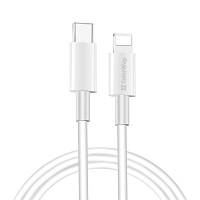 Дата кабель USB-C to Lightning 1.0m 3A white ColorWay (CW-CBPDCL032-WH) h