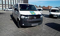 Дефлектор капота (мухобойка) Volkswagen Transporter T5 2009-2014 (FLY )