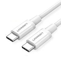 Кабель зарядный Ugreen USB 2.0 Type-C to Type-C PD QC 4.0 1.5М White (US264) 60519 КОД: 179