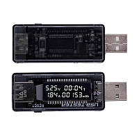 Тестер емкости зарядного устройства по току и напряжению USB 3-20V. Измеритель мощности. Вольтметр КОД: 205