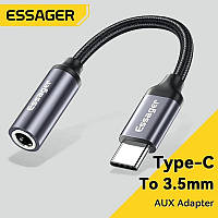 Essager USB Type C 3,5 Jack адаптер для наушников USB C на 3,5 мм наушники AUX аудио кабель-адаптер КОД: 233