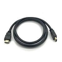 Кабель мультимедийный HDMI to HDMI 0.8m v1.4, OD-7.5mm Merlion (YT-HDMI(M)/(M)HS-0.8m) c