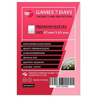 Протектор для карт Games7Days 43 х 65 мм, Mini Chimera, 50 шт (PREMIUM) (GSD-024365) h