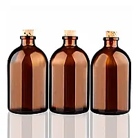 63 шт Флакон стекло коричневого цвета для Л-П, 100 мл, тип 3+Крышка алюминиевая или пластиковая на выбор