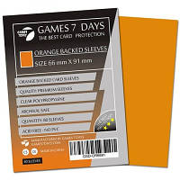 Протектор для карт Games7Days 66 х 91 мм, MTG, 80 шт Orange (PREMIUM) (GSD-OR6691) l