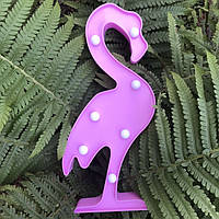 Светильник 3D Фламинго (светло-розовый) p