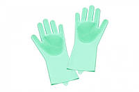 Силіконові рукавички для миття посуду p