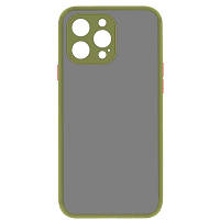 Чехол для мобильного телефона MAKE Apple iPhone 13 Pro Max Frame (Matte PC+TPU) Green (MCMF-AI13PMGN) l