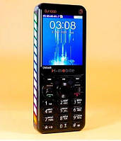 Телефон мобільний 2G 2.8" 480x320, 4хSIM, Power bank, 5350 мАч Happyhere DJ1000, чорний