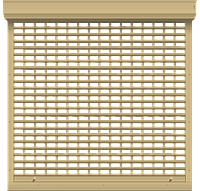 Решетка рулонная Магнита бежевый 2200х2200 РАEG37 двигатель + клавиша управления
