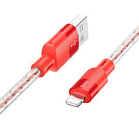 Кабель Hoco X99 Crystal junction Lightning silicone charging data cable |1m, 2.4A|