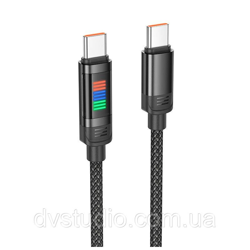 Кабель HOCO Lantern Type-C to Type-C charging data cable U126 |1.2m, 100W/5A|