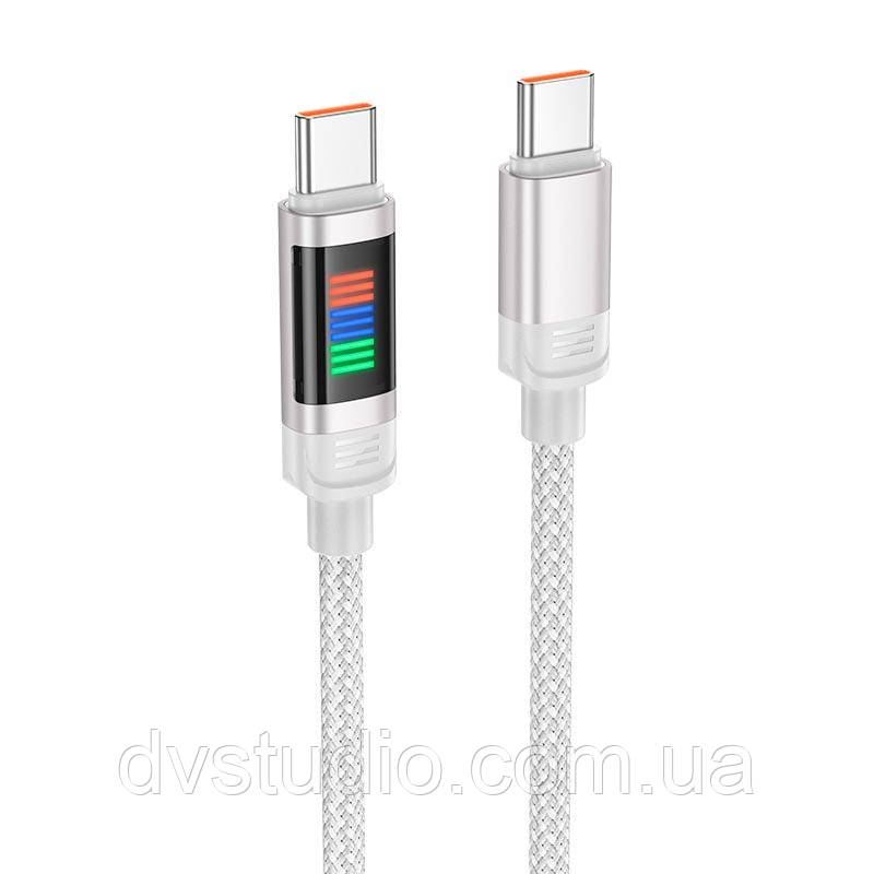 Кабель HOCO Lantern Type-C to Type-C charging data cable U126 |1.2m, 100W/5A|