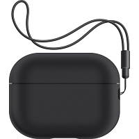 Чехол для наушников Armorstandart Silicone Case with straps для Apple Airpods Pro 2 Black (ARM68608) l