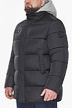 Куртка міцна чоловіча чорна на зиму модель 64550, фото 8