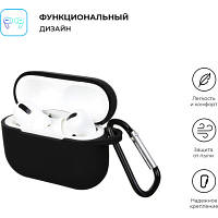 Чехол для наушников Armorstandart Silicone Case для Apple Airpods Pro Black (ARM56081) n