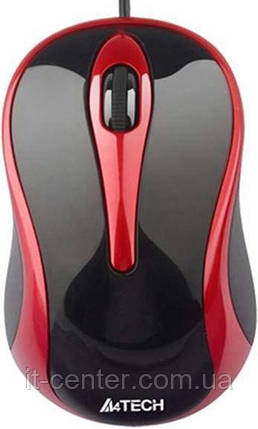 Миша A4tech N-350-2 Red/Black (N-350-2 (Red+Black)), фото 1