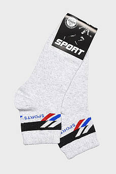 Шкарпетки чоловічі спортивні світло-сірого кольору розмір 41-45 172727M
