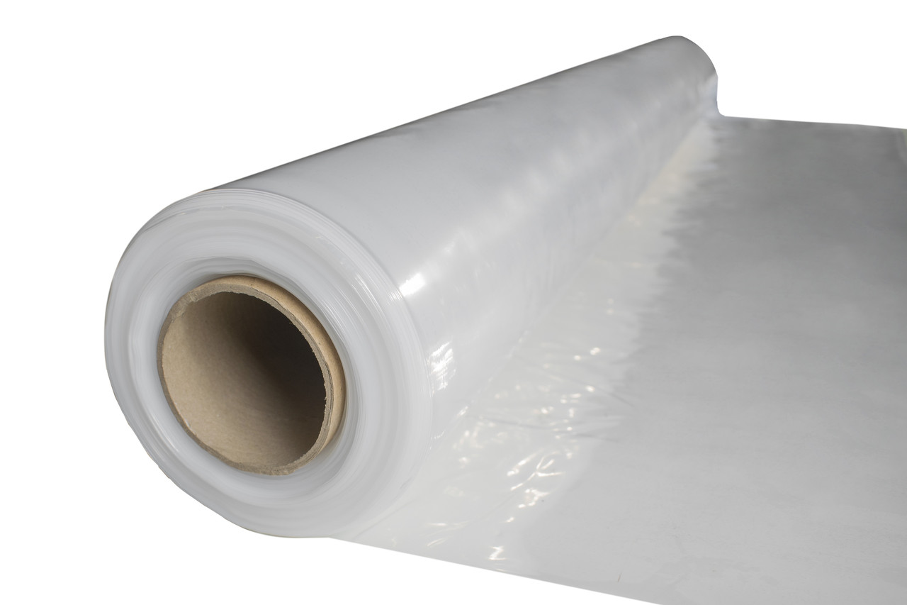 Поліетиленова плівка в рулоні 60 мкм (3м*100 м.) прозора, ширина рукава 150 см, щільність 60 мкм