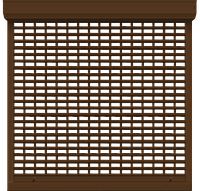Решетка рулонная Магнита коричневый 800х2000 РАEG37 двигатель + клавиша управления