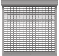 Решетка рулонная Магнита серый 1600х1600 РАEG37 двигатель + клавиша управления