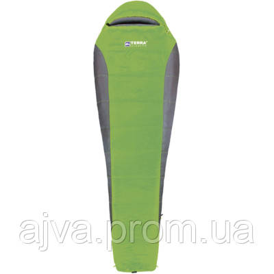 Спальний мішок Terra Incognita Siesta Regular 400 Right Grey/Green (4823081505372) h