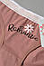 Труси жіночі з написом пудрового кольору р.L 172171M, фото 3