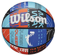 Мяч баскетбольный Wilson WNBA HEIR DNA BSKT Blue/Orange size 6