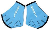 Перчатки для плавания Speedo AQUA GLOVE AU голубой Уни S(8см)