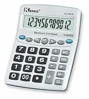 Настольный калькулятор для работы бухгалтерам и кассирам KK-1048-12 Серебристый