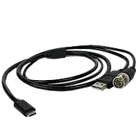 Кабель для виводу аналогового зображення з монокулярів AGM BNC + USB - Type C 1м