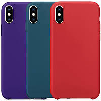 Чехол Silicone Case without Logo (AA) для Apple iPhone XS Max (6.5") BAN