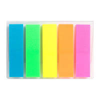 Стикер-закладка Axent Plastic bookmarks 5х12х45mm, 125шт (D2450-01) p