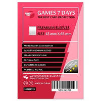Протектор для карт Games7Days 43 х 65 мм, Mini Chimera, 50 шт (PREMIUM) (GSD-024365) p