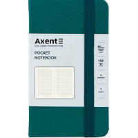 Книга записная Axent Partner, 95x140 мм, 96 листов, клетка, малахитовая (8301-31-A) p