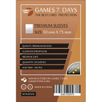Протектор для карт Games7Days 50 х 75 мм, 50 шт (PREMIUM) (GSD-025075) p