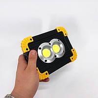 Фонарь прожектор светильник X-Balog L802-20W-2COB+1W / Фонарь аварийный светодиодный аккумуляторный /