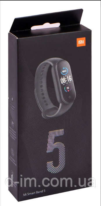 Фітнес-браслет Smart Band M5 з функцією Bluetooth + функція моніторингу сну, режим тренування та крокомір Чорний